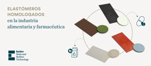 Elastómeros homologados para la industria alimentaria y farmacéutica.