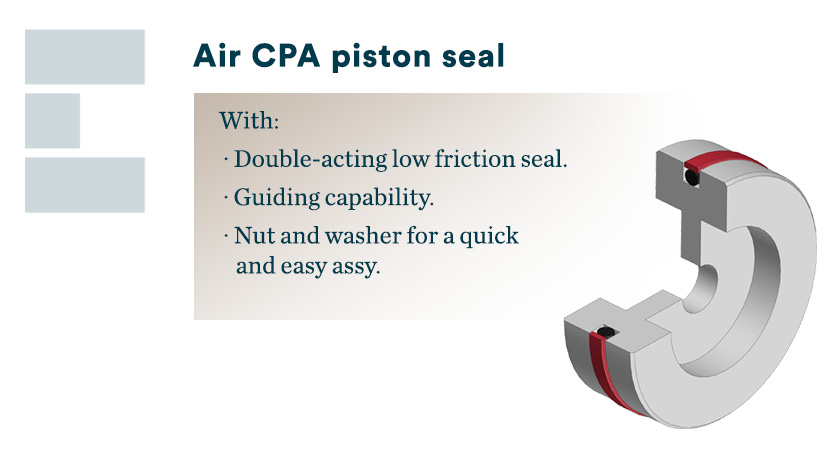 Air CPA piston seal features