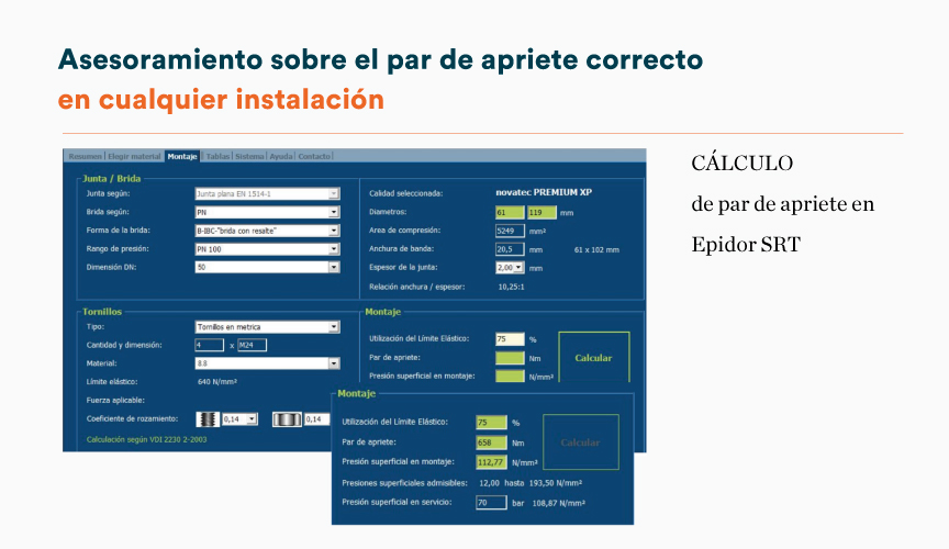 Cálculo par de apriete correcto